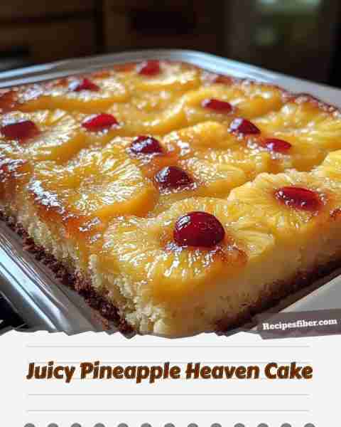 Juicy Pineapple Heaven Cake 🍍✨ Indulge in a tropical delight with this moist and fruity cake! 📋...