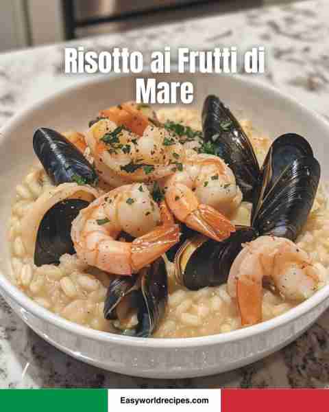 🦐 Risotto ai Frutti di Mare 🇮🇹🌊 Creamy risotto loaded with fresh shrimp, mussels, and seafood good...