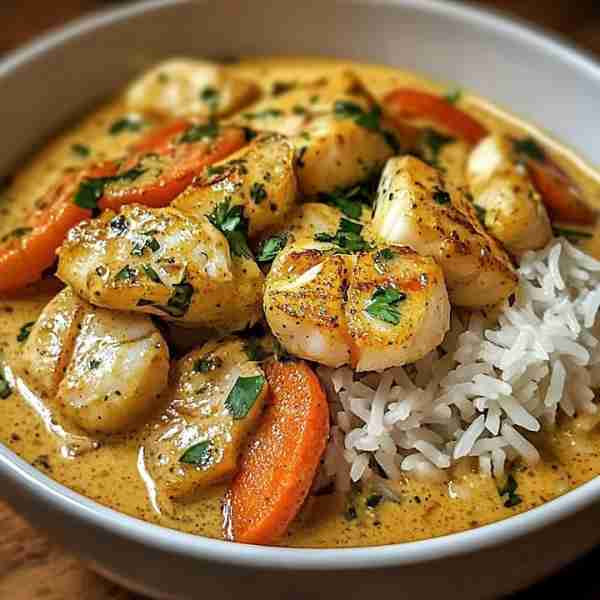 Coconut Fish Curry with Carrots 🐟🥥🥕 Ingredients: For the Fish and Marinade: 4 fillets of white fi...