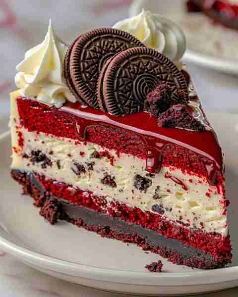 Red Velvet Oreo Cheesecake Ingredients: For the crust: 1 ½ cups crushed Oreo cookies (about 18 cook...