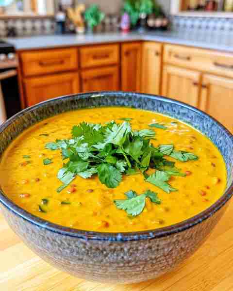Easy Comforting Cleansing Red Lentil Turmeric Soup Simple & Healthy Recipe 🍲✨ Ingredients: 1 table...