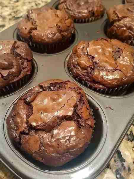 I always whip up brownies in muffin pans 'cause they turn out crispy on the outside and chewy on the...
