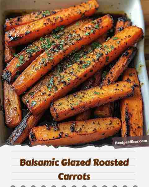 Balsamic Glazed Roasted Carrots 🥕✨ A delicious, sweet-and-savory side dish! 📋 Ingredients - 1...