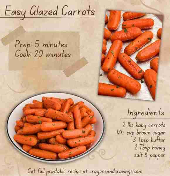 GLAZED CARROTS with HONEY & BROWN SUGAR 🧡 🥕 2 lbs baby carrots 🥕 ¼ cup light brown sugar 🥕 3 Tbs...