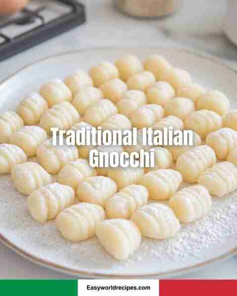 🥔 Traditional Italian Gnocchi 🇮🇹✨ Soft, fluffy potato gnocchi ready to soak up your favorite sauce...