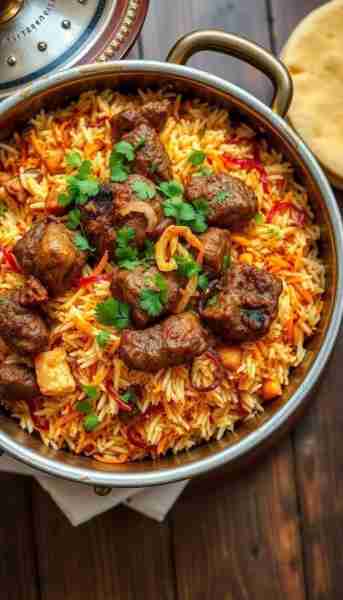 🍚🐑 Lamb Biryani – Fragrant, Spicy, and Irresistibly Flavorful! 🌿🍽️ This aromatic, one-pot dish fe...