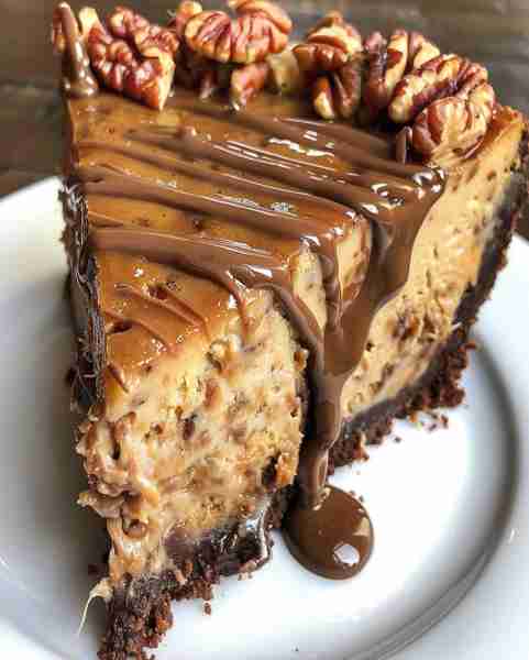 Decadent Turtle Cheesecake Ingredients: 1 1/2 cups chocolate cookie crumbs 1/4 cup granulated sugar...