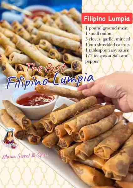 All time favorite - Filipino Lumpia (Crispy Eggrolls) These eggrolls are so crunchy and savory. Grea...
