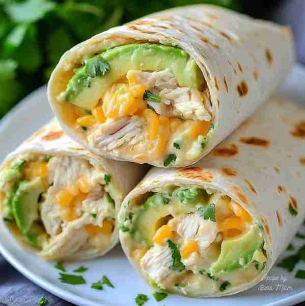 Chicken Avocado Ranch Burritos Creamy, flavorful, and ready to roll—your new go-to wrap for lunch or...