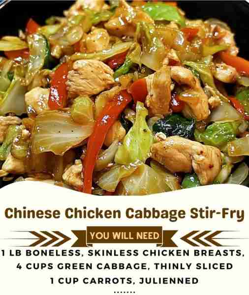 🍜🐔 Chinese Chicken Cabbage Stir-Fry – Quick, Flavor-Packed & Totally Satisfying! 🥢✨ Crisp cabbag...