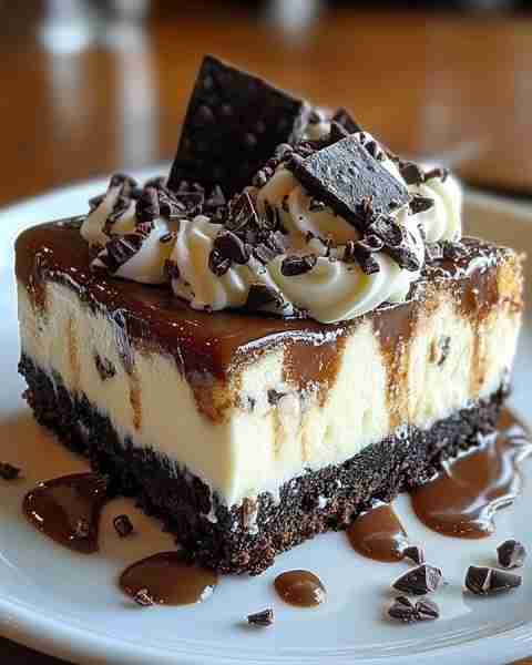 🍨🍫Sundae Brownie Cheesecake🍫🍨 Ingredients Brownie Base: 1 box brownie mix (plus eggs, oil, and w...