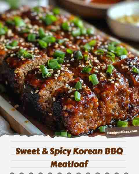 Sweet & Spicy Korean BBQ Meatloaf 🍖🔥 Enjoy a delicious twist on classic meatloaf! 📋 Ingredients...
