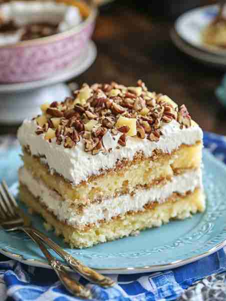 Elvis Presley Cake (Jailhouse Rock Cake) 🎤🍰🥥 Ingredients: 1 white cake mix 8 oz crushed pinea...