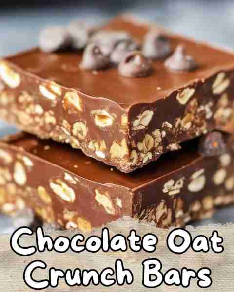 ⬇️ Healthy No-Bake Peanut Butter Chocolate Oat Crunch Bars 😋⬇️ Indulge in these delicious and nutri...
