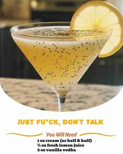 Just Fu*ck, Don't Talk 🍋🌼 | "A delightful blend of lemon and cream with a hint of poppy seed crunc...