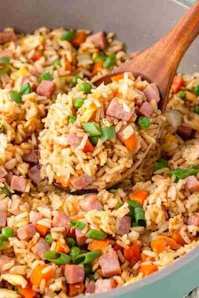 Fast, flavorful, and better than takeout! This Ham Fried Rice is the perfect way to use up leftovers...