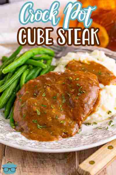 Crock Pot Cubed Steak with Gravy is the ultimate no-fuss weeknight dinner recipe. They are so tender...