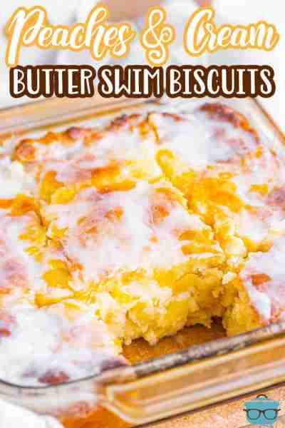 Peach Butter Swim Biscuits! 🍑 YES PLEASE! I'll take a swim in them! RECIPE BELOW!