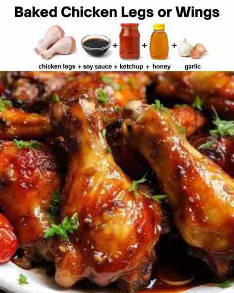 My husband made this Baked Chicken Legs or Wings 😍 , y'all help me make his day with compliments .....