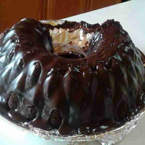 Incredible Chocolate Cake spray and flour your pan.. set aside. Ingredients 1box chocolate cake 1 bo...