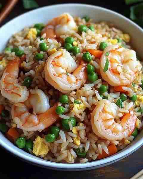 Shrimp Fried Rice Ingredients 2 cups jasmine rice, cooked and cooled 1 pound shrimp, peeled and deve...