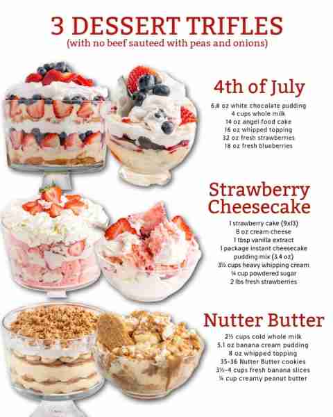 Celebrate summer and the 4th of July with these three irresistible trifle desserts for the whole fam...