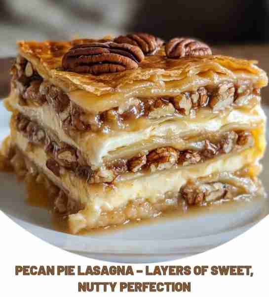 Pecan Pie Lasagna – Layers of Sweet, Nutty Perfection Ingredients: 1 box of vanilla wafer cookies 1...
