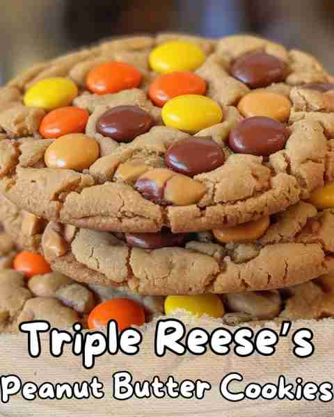 ⬇️ Triple Reese’s Peanut Butter Cookies 😋⬇️ Indulge in the ultimate treat with these triple-layered...