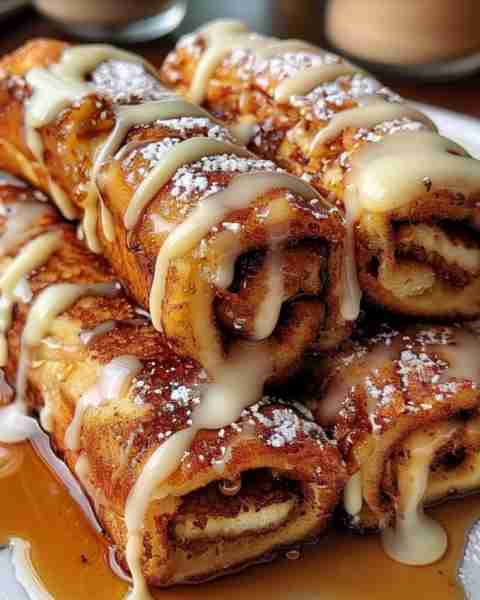 Cinnamon Roll French Toast Roll-Ups Ingredients: For the Cinnamon Butter and Bread: 1/2 cup + 2 tabl...