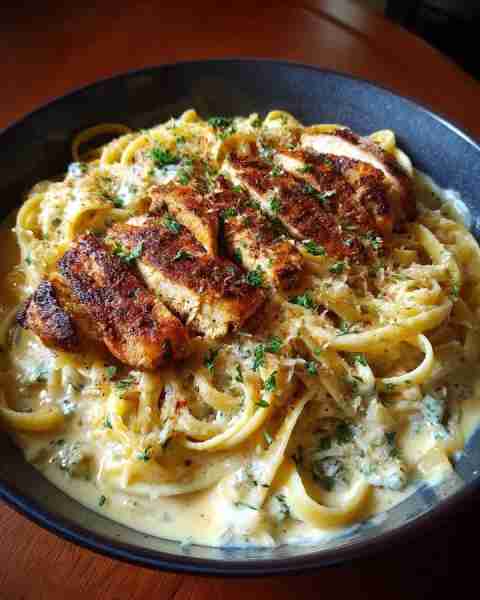 Cajun Chicken Fettuccine Alfredo Ingredients: For the Cajun Chicken: 2 boneless, skinless chicken br...