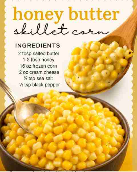 Sweet, buttery, and ready in minutes 🍯🌽 This Honey Butter Skillet Corn is the ultimate side dish—c...