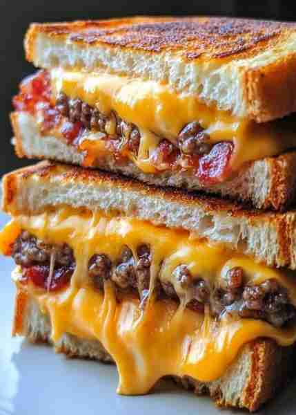 Bacon Cheeseburger Grilled Cheese Recipe Delight 0 ratings Visit site The Bacon Cheeseburger Grilled...