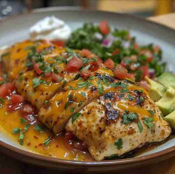 This cheesy Salsa Chicken is perfect for a quick, flavorful dinner! 🧀🍗 A little spice, lots of fla...