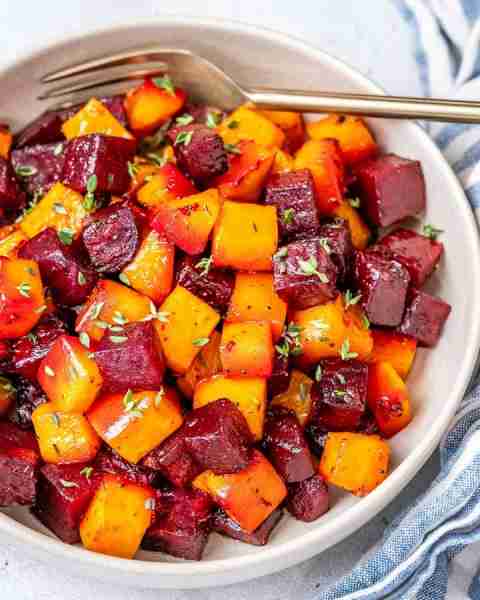 Get the perfect blend of flavor, nutrition, ease, and visual appeal with this Roasted Beets + Butter...