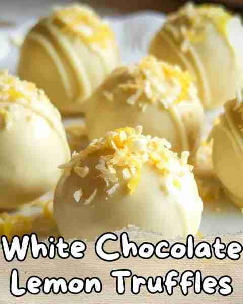 ⬇️ White Chocolate Lemon Truffles 😋⬇️ Indulge in these delightful white chocolate lemon truffles, p...