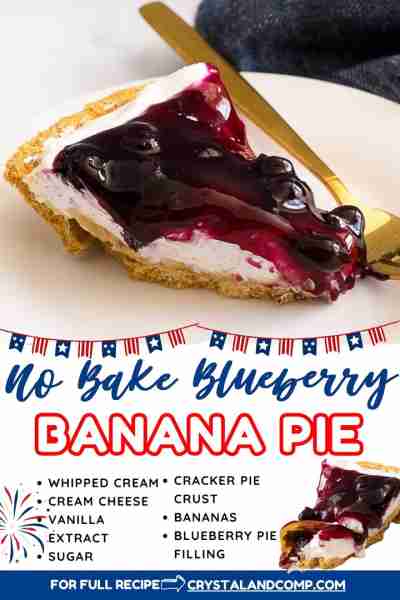 🫐 NO BAKE BLUEBERRY BANANA PIE My mother has made this recipe since I was a kid. So good! RECIPE BE...