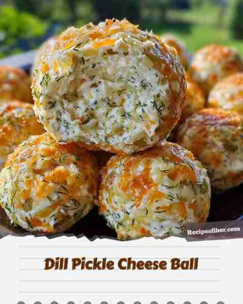 Dill Pickle Cheese Ball 🧀🥒 Deliciously creamy and tangy, this cheese ball is a crowd favorite! 📋...