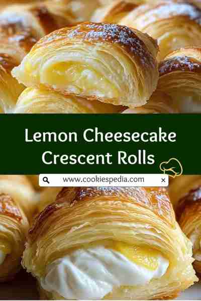 Lemon Cheesecake Crescent Rolls 🍋🥐 Lemon Cheesecake Crescent Rolls are a delightful treat combinin...