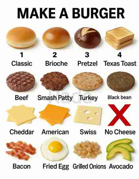 Make a burger 🍔🍔🍔, comments below 👇👇👇
