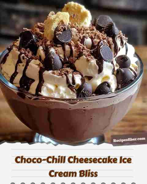 Choco-Chill Cheesecake Ice Cream Bliss 🍰✨ Indulge in a creamy, dreamy dessert that's perfect for...
