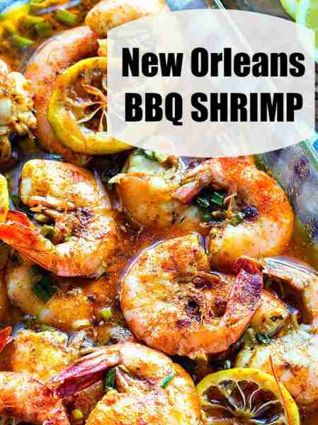These New Orleans-Style BBQ Shrimp are so buttery, spicy, and good. Fresh shrimp are baked in a sauc...