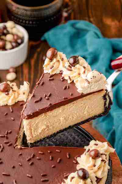 🍰 This delicious Coffee Cheesecake is a masterpiece made for those who believe that life begins aft...