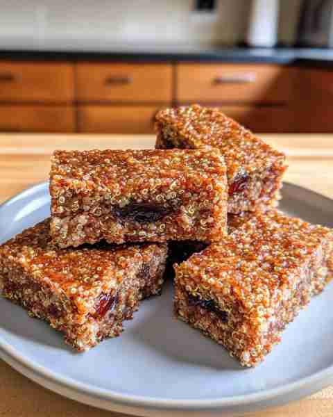 Simple Healthy Spiced Date & Quinoa Breakfast Bars Perfect Grab-and-Go 🌱🌰 Ingredients: 1 cup (175g...