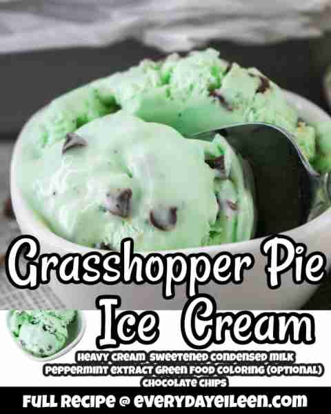 Enjoy the minty freshness in our Grasshopper Pie (No-Churn) Ice Cream Recipe. recipe link in comment...