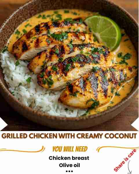 Epic Grilled Chicken with Creamy Coconut Lime Sauce 🍗🥥🍋 Prep time: 25 min Cooking time: 30 min Se...