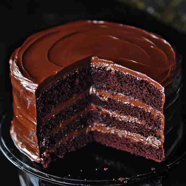 Chocolate Buttermilk Cake Ingredients: For the Cake: 1 ¾ cups all-purpose flour ¾ cup unsweetened co...