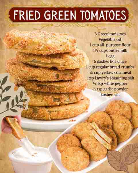 FRIED GREEN TOMATOES! 3 Green tomatoes Vegetable oil 1 cup all-purpose flour 1½ cups buttermilk 1 eg...
