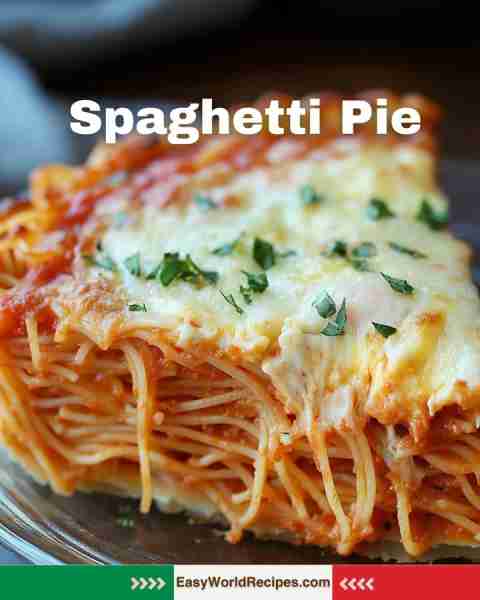 🇮🇹 Spaghetti Pie - Classic pasta baked into a cheesy, savory pie – comfort food at its best! Ingredi...