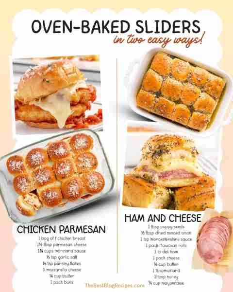 Crispy chicken or classic ham and cheese? Why not both? 🙌 CHICKEN PARMESAN SLIDERS 2.5 pounds froze...