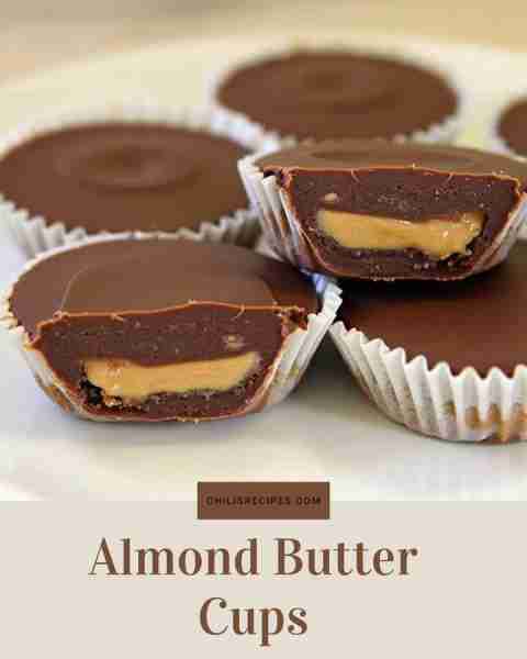 Almond Butter Cups Ingredients: Almond butter, dark chocolate, coconut oil Method: Layer almond butt...